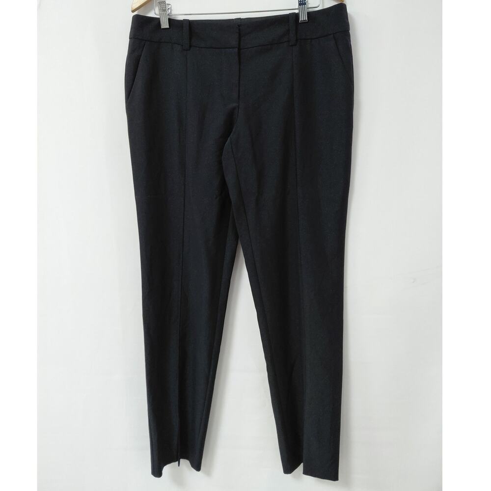 TRINA TURK LOS ANGELES Virgin Wool Blend Pants Black Solid Size 10
